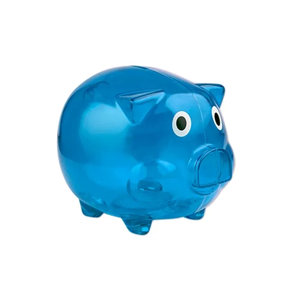 Piggy bank made of plastic with 1 color pad print imprint... from ASI 37218 Athena Promo (tm)