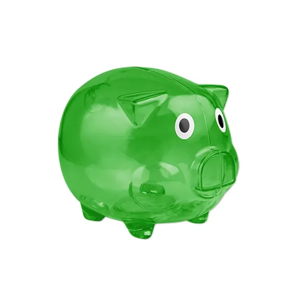 Piggy bank made of plastic with 1 color pad print imprint... from ASI 37218 Athena Promo (tm)