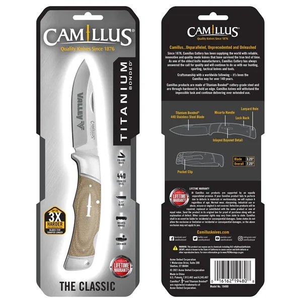 Classic lock back pocket knife featuring a secure back locking system... from ASI 46170 Compass Industries Inc