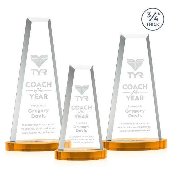 The elegant Imperial Award reflects a 0.75" thick Starfire Crystal tower... from ASI 84592 St Regis Group / St Regis