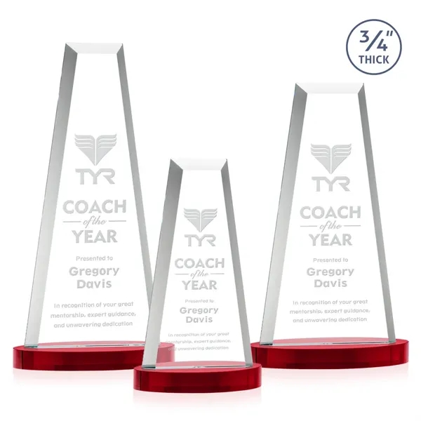 The elegant Imperial Award reflects a 0.75" thick Starfire Crystal tower... from ASI 84592 St Regis Group / St Regis