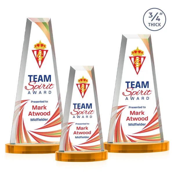 The elegant Imperial Award reflects a 0.75" thick Starfire Crystal tower... from ASI 84592 St Regis Group / St Regis