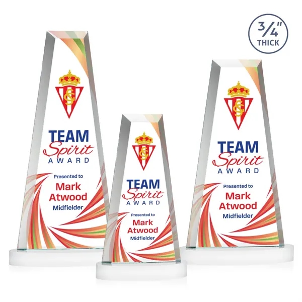 The elegant Imperial Award reflects a 0.75" thick Starfire Crystal tower... from ASI 84592 St Regis Group / St Regis