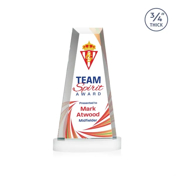 The elegant Imperial Award reflects a 0.75" thick Starfire Crystal tower... from ASI 84592 St Regis Group / St Regis