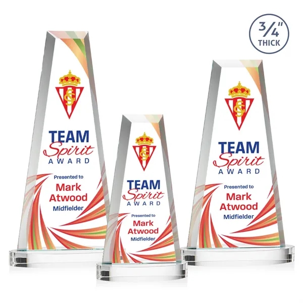 The elegant Imperial Award reflects a 0.75" thick Starfire Crystal tower... from ASI 84592 St Regis Group / St Regis