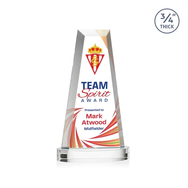 The elegant Imperial Award reflects a 0.75" thick Starfire Crystal tower... from ASI 84592 St Regis Group / St Regis