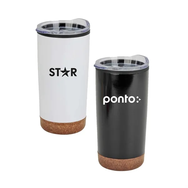 20 ounce stainless steel tumbler with polypropylene cork base and clear... from ASI 63549 Jornik Manufacturing Corp / Jornik