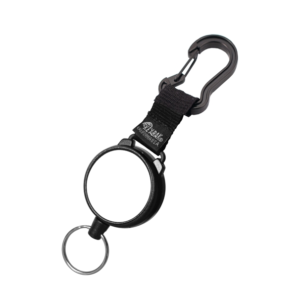 Securit Carabiner Key Reel features lightweight zinc carabiner so it attaches... from ASI 64635 KEY-BAK Promotional Products