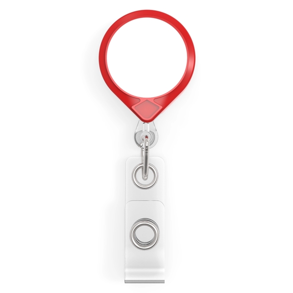 Circle Badge includes retractor with standard ID strap.... from ASI 64635 KEY-BAK Promotional Products