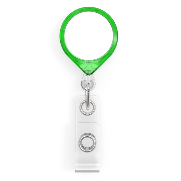 Circle Badge includes retractor with standard ID strap.... from ASI 64635 KEY-BAK Promotional Products