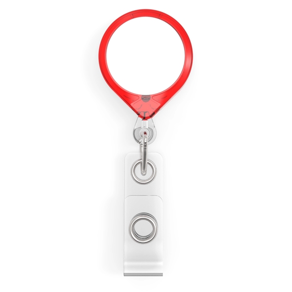 Circle Badge includes retractor with standard ID strap.... from ASI 64635 KEY-BAK Promotional Products