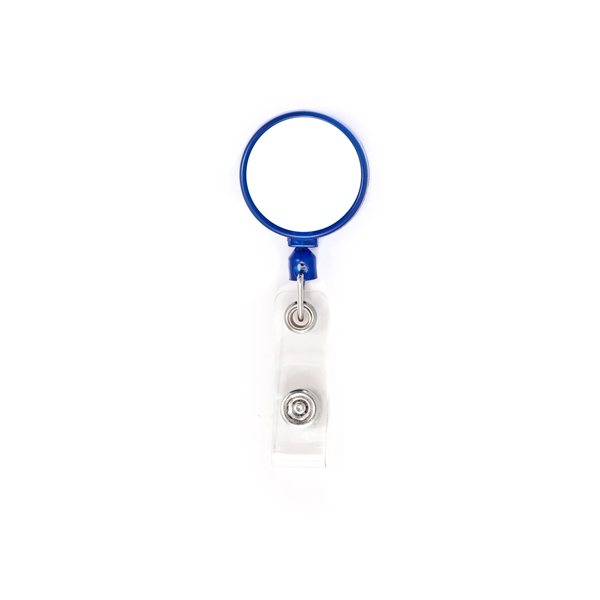 Circle Retractable Badge comes in plastic case with vinyl I.D. strap... from ASI 64635 KEY-BAK Promotional Products