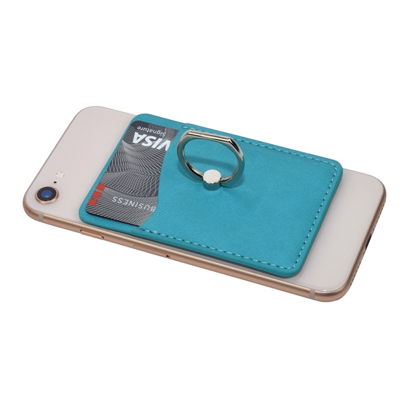 Leather Phone pocket with sure grip ring... from ASI 93131 US Flash & Technologies LLC