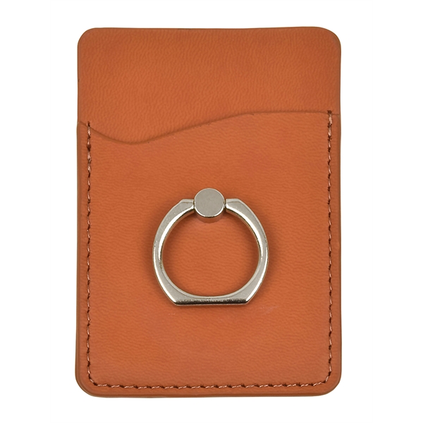 Leather Phone pocket with sure grip ring... from ASI 93131 US Flash & Technologies LLC
