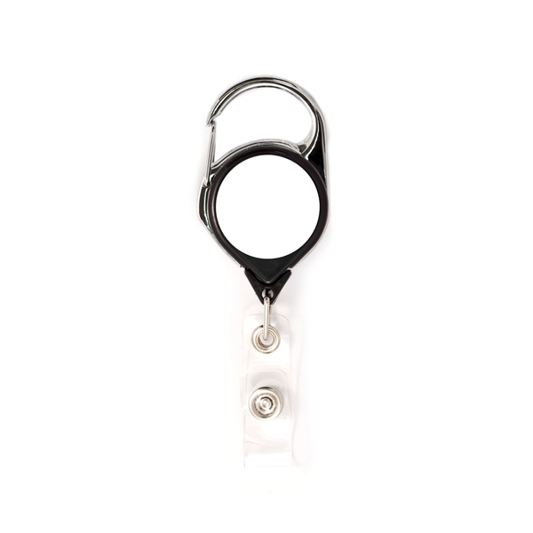 Carabiner Retractable badge with vinyl I.D. strap... from ASI 64635 KEY-BAK Promotional Products