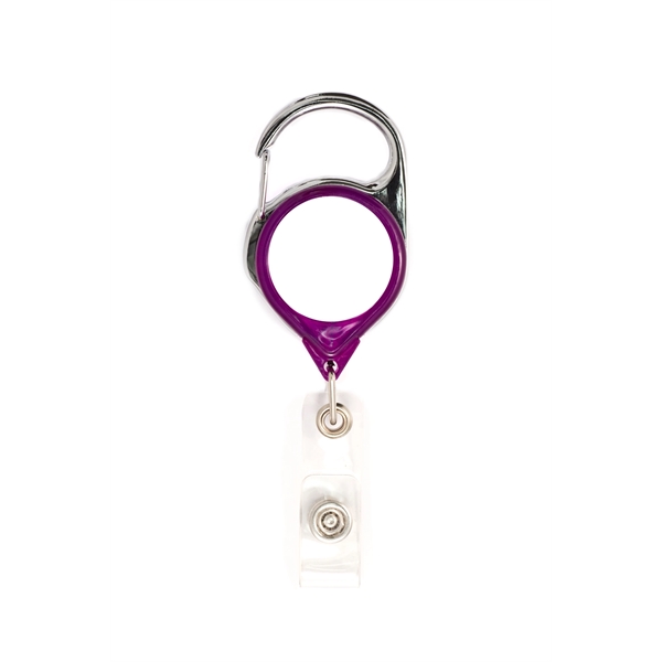 Carabiner Retractable badge with vinyl I.D. strap... from ASI 64635 KEY-BAK Promotional Products