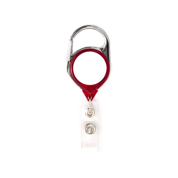 Carabiner Retractable badge with vinyl I.D. strap... from ASI 64635 KEY-BAK Promotional Products
