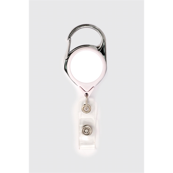 Carabiner Retractable badge with vinyl I.D. strap... from ASI 64635 KEY-BAK Promotional Products