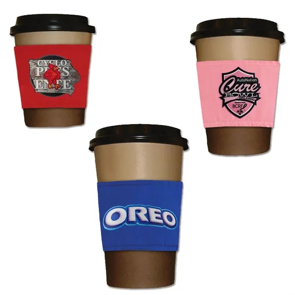 3 3/4" x 12" (when open) cup sleeves made of cotton/polyester... from ASI 90160 Suntex Industries