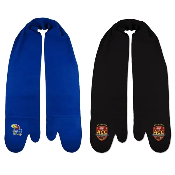 9.1 oz., 100% polyester fleece mitten scarf with 8" pockets and... from ASI 90160 Suntex Industries