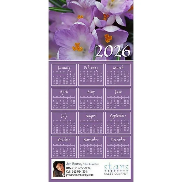 Z-Fold calendar greeting card, full color process.... from ASI 46719 Corner Lot Marketing Inc / CLMPromotions