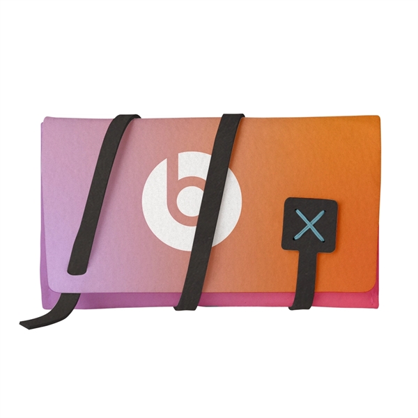 Cord organizer made of felt material with leather accents and 11... from ASI 88060 Snugz/USA Inc / SnugZ USA®