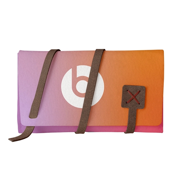 Cord organizer made of felt material with leather accents and 11... from ASI 88060 Snugz/USA Inc / SnugZ USA®