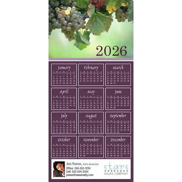 Z-Fold calendar greeting card, full color process.... from ASI 46719 Corner Lot Marketing Inc / CLMPromotions