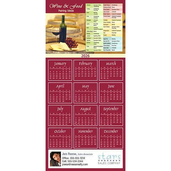 Z-Fold calendar greeting card, full color process.... from ASI 46719 Corner Lot Marketing Inc / CLMPromotions