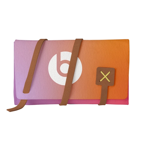 Cord organizer made of felt material with leather accents and 11... from ASI 88060 Snugz/USA Inc / SnugZ USA®