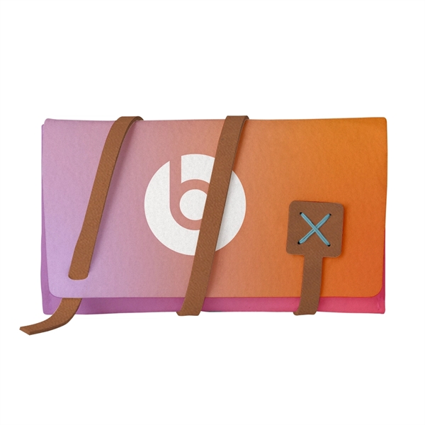 Cord organizer made of felt material with leather accents and 11... from ASI 88060 Snugz/USA Inc / SnugZ USA®