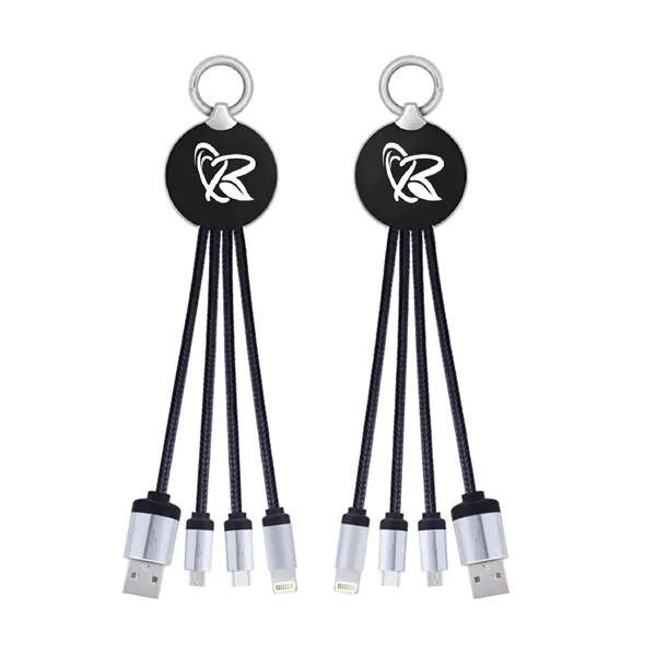 3-in-1 LED light up logo charging cable plus laser engraving on... from ASI 37218 Athena Promo (tm)