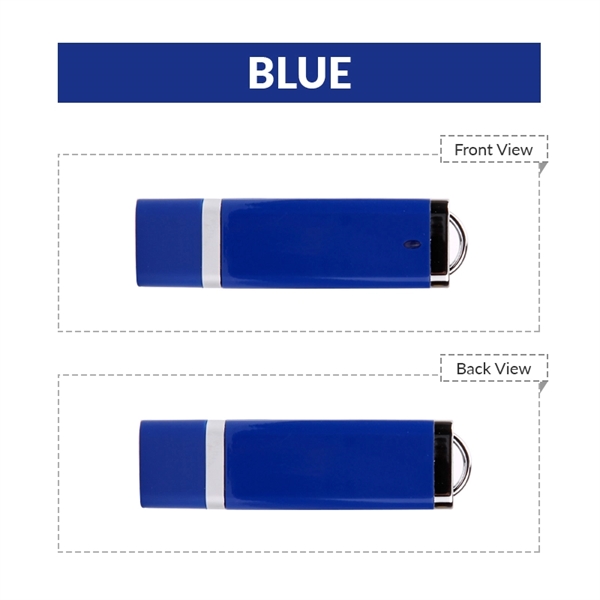 Classic USB flash drive with chrome trim, multiple colors, and multiple... from ASI 37218 Athena Promo (tm)