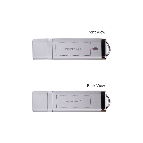 Classic USB flash drive 3.0 with chrome trim, multiple colors, and... from ASI 37218 Athena Promo (tm)
