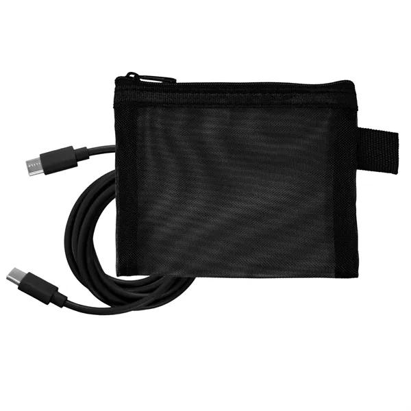 Recycled Mesh 4' C to C Cable Pouch... from ASI 30208 A P Specialties / AP Specialties