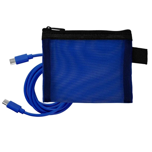 Recycled Mesh 4' C to C Cable Pouch... from ASI 30208 A P Specialties / AP Specialties