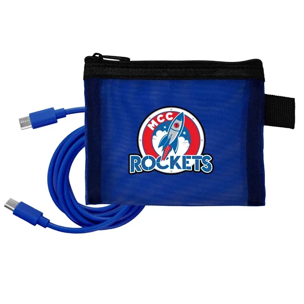 Recycled Mesh 4' C to C Cable Pouch... from ASI 30208 A P Specialties / AP Specialties