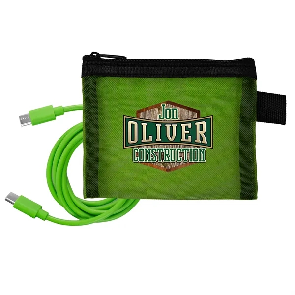 Recycled Mesh 4' C to C Cable Pouch... from ASI 30208 A P Specialties / AP Specialties