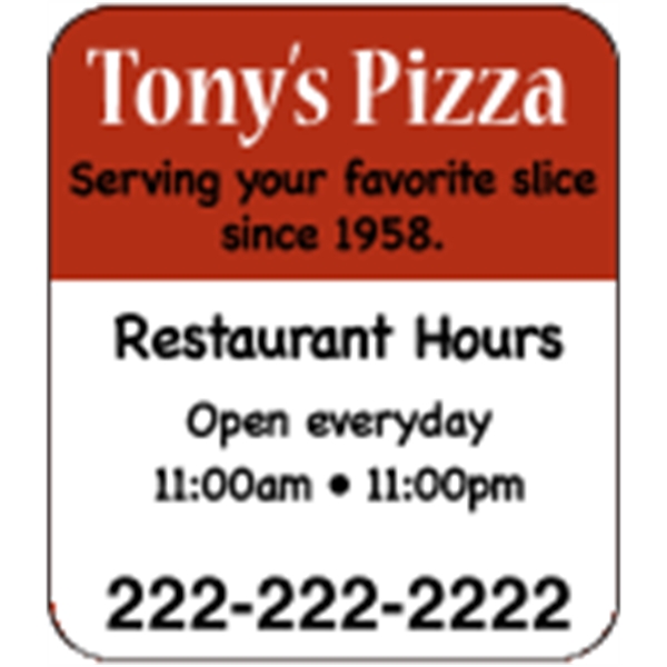 Double face static stick decal - face inside application.... from ASI 89910 Stouse, LLC