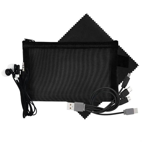 Large Mesh Ear Bud, Cloth & Cable Set... from ASI 30208 A P Specialties / AP Specialties