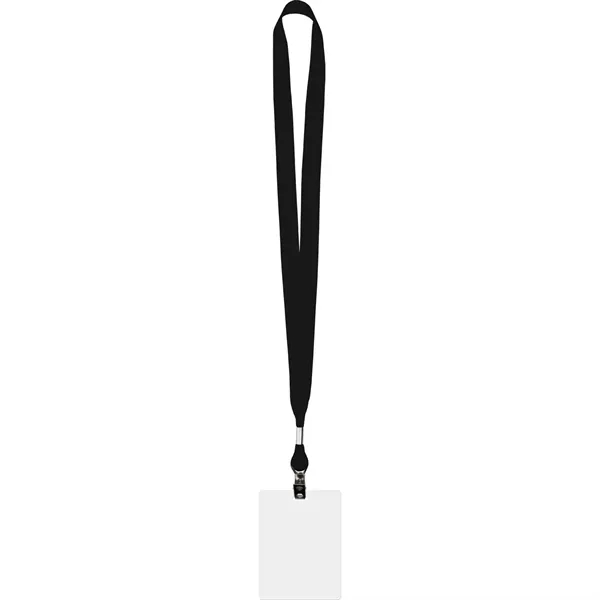 Conference combo lanyard and ID badge with polyester grosgrain lanyard material.... from ASI 54100 Fields Manufacturing Inc / Fields