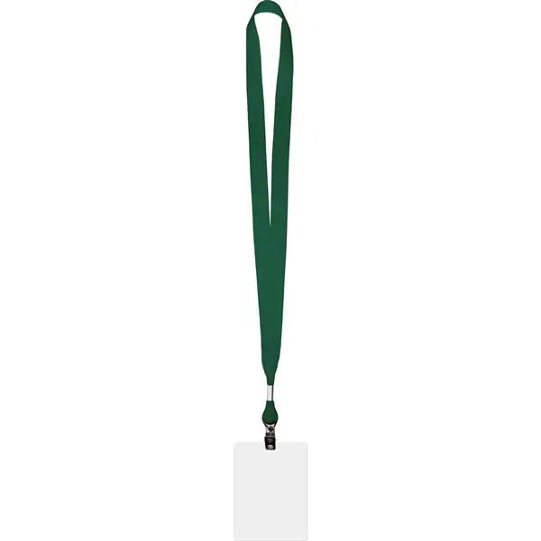 Conference combo lanyard and ID badge with polyester grosgrain lanyard material.... from ASI 54100 Fields Manufacturing Inc / Fields