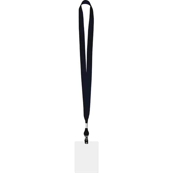 Conference combo lanyard and ID badge with polyester grosgrain lanyard material.... from ASI 54100 Fields Manufacturing Inc / Fields