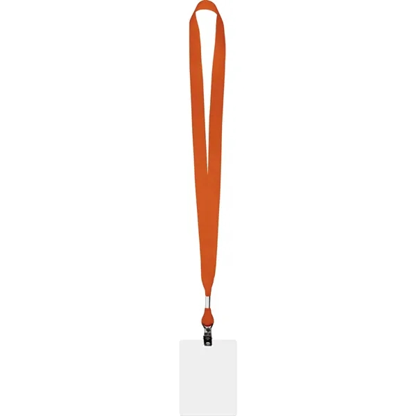 Conference combo lanyard and ID badge with polyester grosgrain lanyard material.... from ASI 54100 Fields Manufacturing Inc / Fields