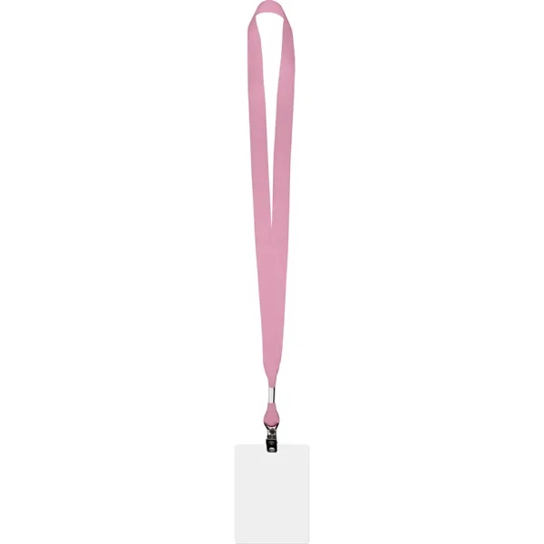 Conference combo lanyard and ID badge with polyester grosgrain lanyard material.... from ASI 54100 Fields Manufacturing Inc / Fields