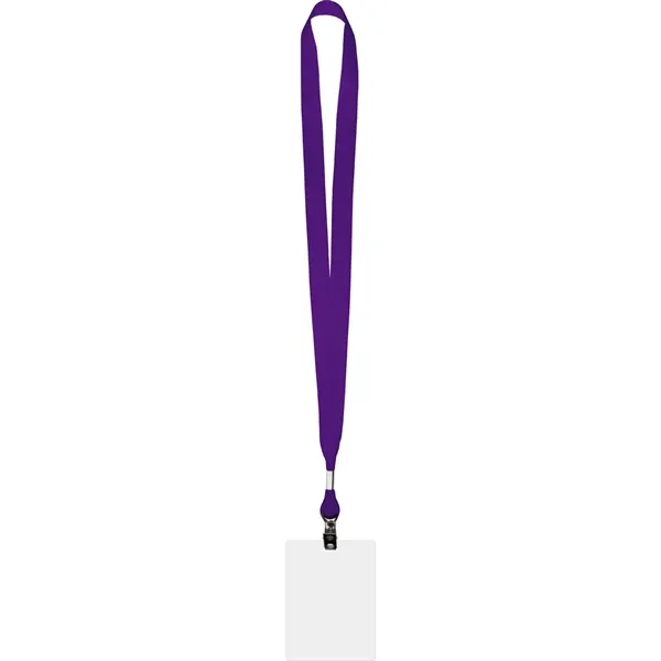 Conference combo lanyard and ID badge with polyester grosgrain lanyard material.... from ASI 54100 Fields Manufacturing Inc / Fields