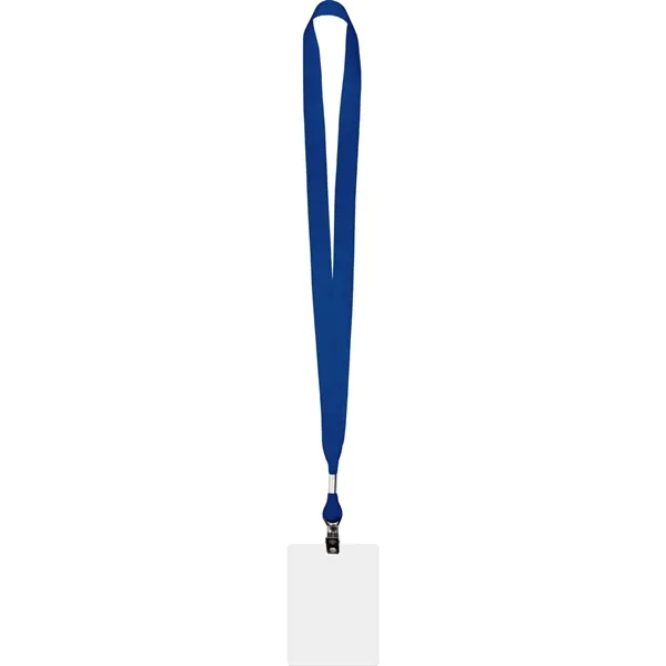 Conference combo lanyard and ID badge with polyester grosgrain lanyard material.... from ASI 54100 Fields Manufacturing Inc / Fields