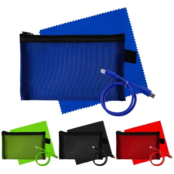 Large Mesh C to C Cable & Cloth Set... from ASI 30208 A P Specialties / AP Specialties