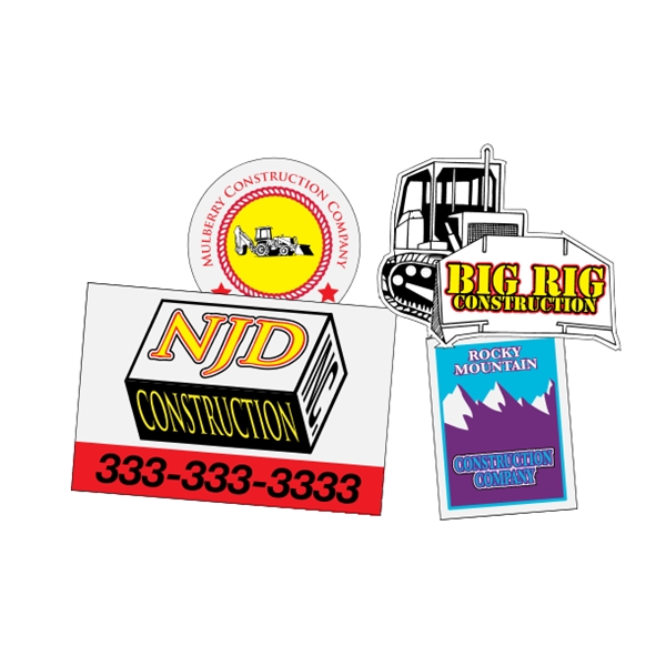 Custom white reflective decals are suitable for indoor or outdoor use.... from ASI 89910 Stouse, LLC