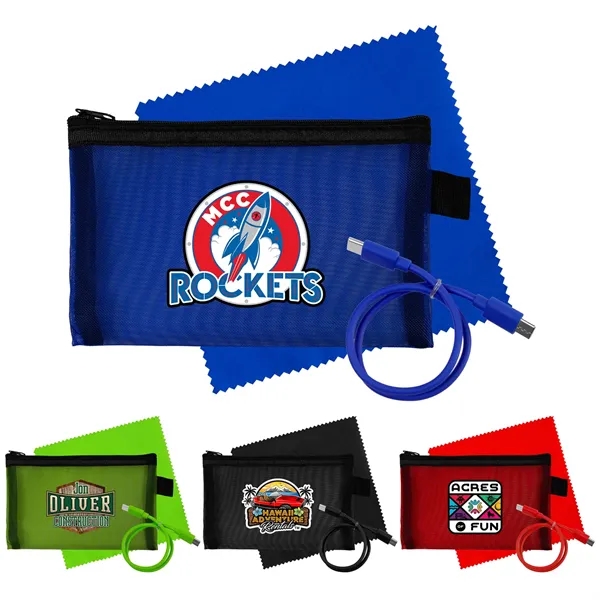 Large Mesh C to C Cable & Cloth Set... from ASI 30208 A P Specialties / AP Specialties